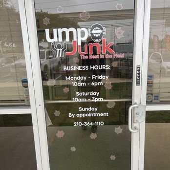 Ump Junk - Hours - Sporting Goods Near Me - San Antonio, Texas Ump Junk - Hours - Sporting Goods Near Me - San Antonio, Texas