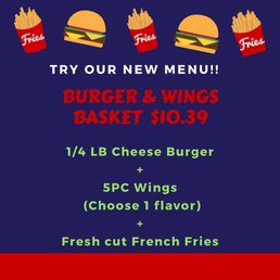 Burger and Wings Basket