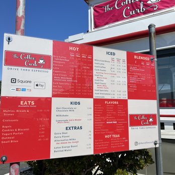 The Coffee Curb - Menu - Coffee & Tea Near Me - Vallejo, California
