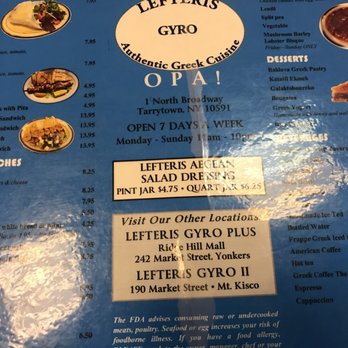 Lefteris Gyro - Greek Near Me - Tarrytown, New York Lefteris Gyro - Greek Near Me - Tarrytown, New York