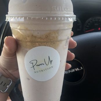 Power Up Nutrition - Strawberry cheesecake shake - Coffee & Tea Near Me - Wilmington, North Carolina Power Up Nutrition - Strawberry cheesecake shake - Coffee & Tea Near Me - Wilmington, North Carolina
