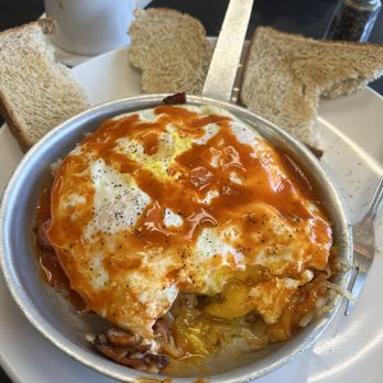 Lily's Coffee House - Meat Lover's Skillet - Breakfast & Brunch Near Me - Lombard, Illinois