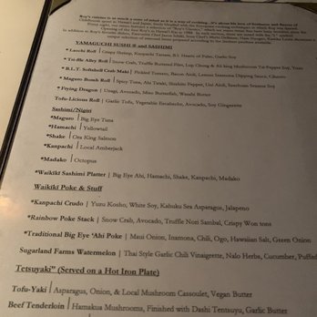 Roy's Waikiki - Menu - Hawaiian Near Me - Honolulu, Hawaii