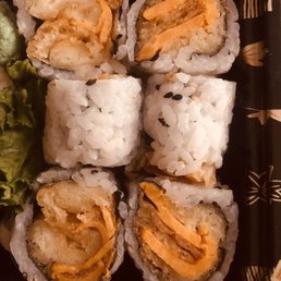 Sweet potato sushi! It's really good! Sweet potato sushi! It's really good!