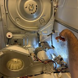 GE laundry center services done and completed due to non heating