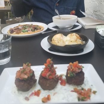 Levant - Kibbeh and garlic bread balls - Gluten-Free Near Me - Los Angeles, California Levant - Kibbeh and garlic bread balls - Gluten-Free Near Me - Los Angeles, California