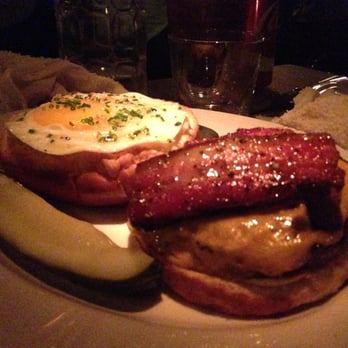 Au Cheval - Burger with bacon and a fried egg. Yum!! - Bars Near Me - Chicago, Illinois Au Cheval - Burger with bacon and a fried egg. Yum!! - Bars Near Me - Chicago, Illinois
