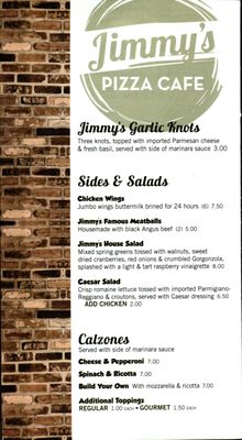 Menu photo 7 Jimmy's Pizza Café Chicago, IL