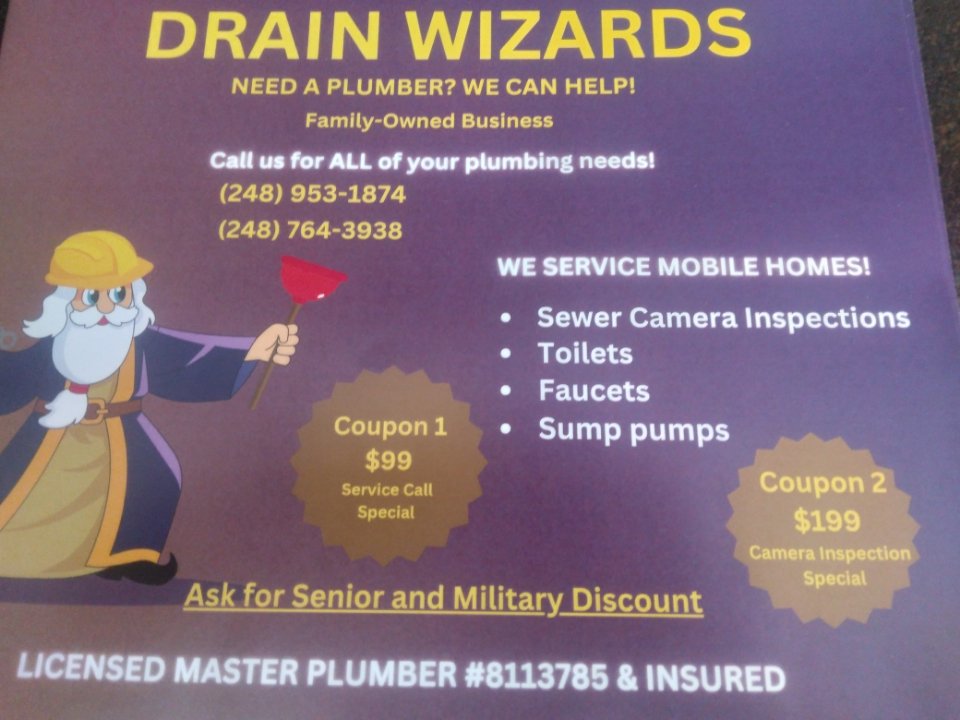 Slide of Drain wizards