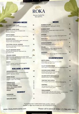 Menu photo 4 Roka Turkish Cuisine Delray Beach, FL Menu photo 4 Roka Turkish Cuisine Delray Beach, FL
