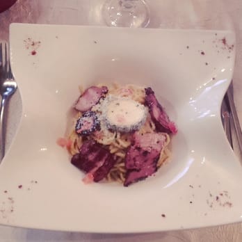 Léonard de Vinci - Pasta du jour: spaghettis à la tourangelle (saint Maure, rillons et crème d'ail) - French Near Me - Tours, 37