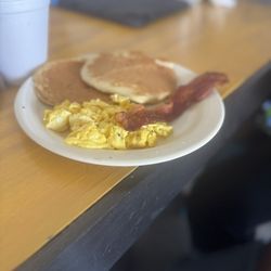 The Brunch Spot - Kids pancakes, scrambled eggs and bacon