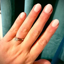 Powder dip gel manicure Powder dip gel manicure