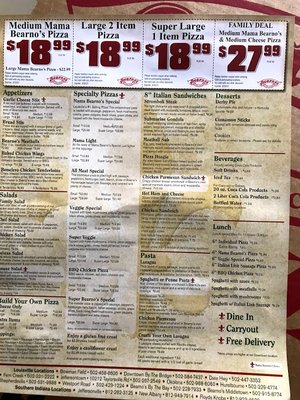 Menu photo 3 Bearno's Little Sicily Louisville, KY