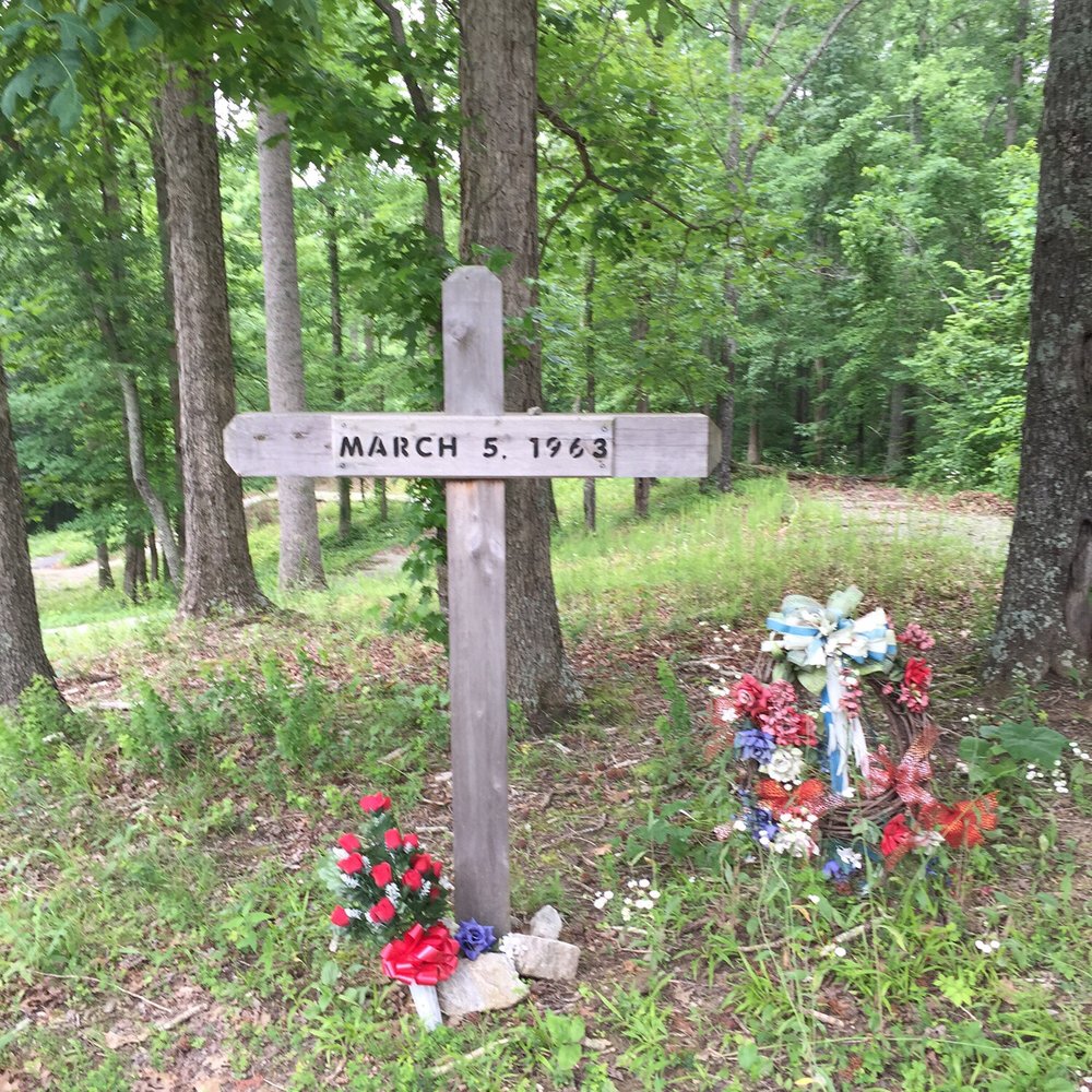 Memorial closest to the road. Memorial closest to the road.