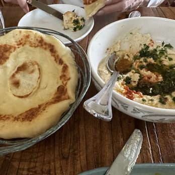 Cafe Dimona - Pita bread and hummus - Mediterranean Near Me - Fredericksburg, Texas