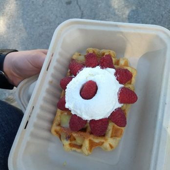Waffle Love - THE SUNSHINE lemon curd, fresh raspberries, housemade whipped cream - Waffles Near Me - Round Rock, Texas Waffle Love - THE SUNSHINE lemon curd, fresh raspberries, housemade whipped cream - Waffles Near Me - Round Rock, Texas