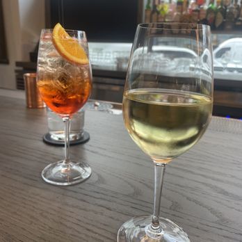 Arboleda Restaurant - Apperol Spritz and Chardonnay - Mediterranean Near Me - Scottsdale, Arizona Arboleda Restaurant - Apperol Spritz and Chardonnay - Mediterranean Near Me - Scottsdale, Arizona