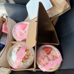 horchata, strawberry matcha