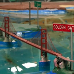 Mini Golden Gate Bridge at the Bay Model.