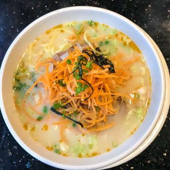 Volcanic Sushi + Sake - Tonkotsu Ramen- Soba noodles, chashu pork, cabbage, carrots, seaweed, scallions, onions, tamago and kamaboko in a miso ryu broth - Sushi Bars Near Me - Gainesville, Florida