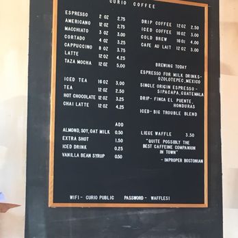 Curio Coffee - Coffee & Tea Near Me - Cambridge, Massachusetts