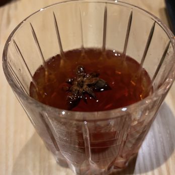 Yara - Cocktail. Old fashioned type with star of anise added for 'exoticness' - Lebanese Near Me - New York, New York