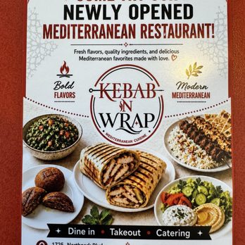 Kebab N Wrap - Flyer - Mediterranean Near Me - San Bernardino, California Kebab N Wrap - Flyer - Mediterranean Near Me - San Bernardino, California