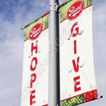 Custom Parking Lot Light Pole Banners Can Give Your Parking Area A