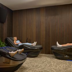R Spa - The R&R Suite. A dedicated recovery space designed to help you relax, restore, and recover faster. Located inside Renaissance ClubSport