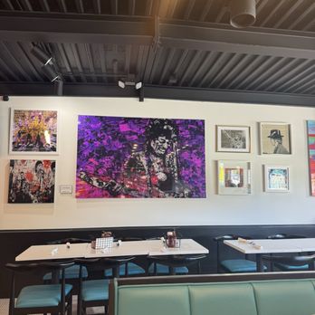 Country MKT Diner - Inside. Pictures of Jimi Hendrix - Diners Near Me - Closter, New Jersey