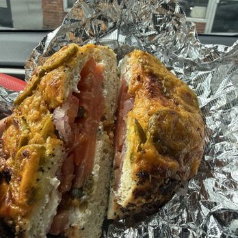 Cocky’s - Lox bagel with jalacheverything bagel - Bagels Near Me - University Heights, Ohio Cocky’s - Lox bagel with jalacheverything bagel - Bagels Near Me - University Heights, Ohio
