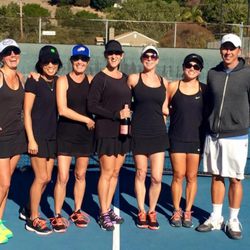 Higgins Tennis - Head Pro, Adam Leong, with one of our fabulous Women's USTA Teams!