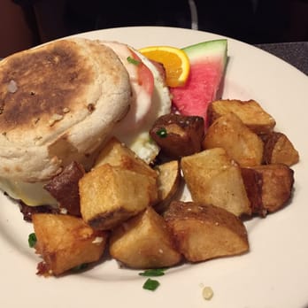 Zaftigs Delicatessen - Breakfast sandwich with dry home fries and huge piece of untrimmed pork fat. - Delis Near Me - Natick, Massachusetts Zaftigs Delicatessen - Breakfast sandwich with dry home fries and huge piece of untrimmed pork fat. - Delis Near Me - Natick, Massachusetts