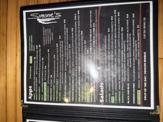 Menu photo 6 Simone's Bar Chicago, IL Menu photo 6 Simone's Bar Chicago, IL