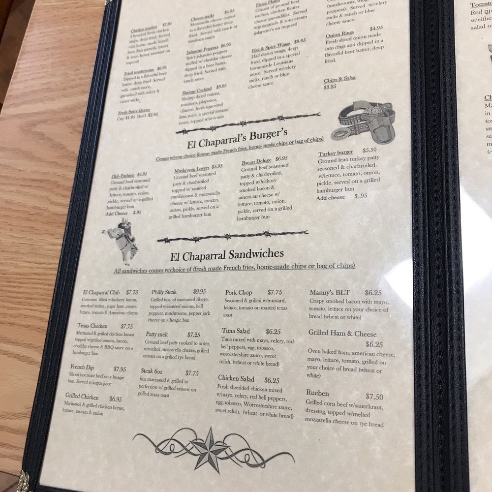 a menu on a table a menu on a table