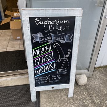 Euphorium life - Sign out front - Head Shops Near Me - Covington, Washington Euphorium life - Sign out front - Head Shops Near Me - Covington, Washington
