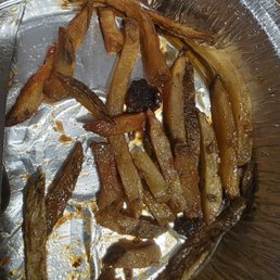 Fries are drenched in oil and soggy Fries are drenched in oil and soggy