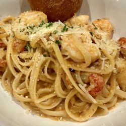 Christine's Cuisine - Seafood linguine; shrimp and crawfish