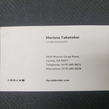 David's Bridal - Marlana is the best! - Bridal Near Me - Santee, California