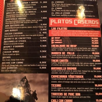 Le Cheyenne - Carte - Restaurants Near Me - Tours, 37
