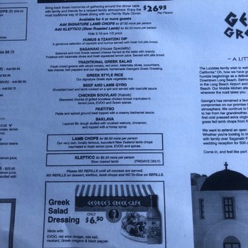 Georges Greek On Second - Menu page 5 - Greek Near Me - Long Beach, California Georges Greek On Second - Menu page 5 - Greek Near Me - Long Beach, California