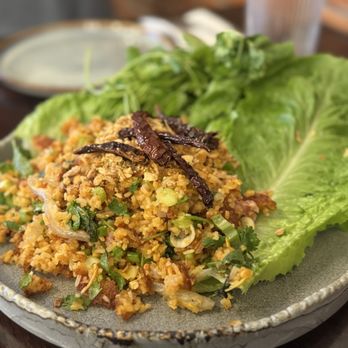 Lao Kitchen - Nam Khao (Crispy Rice) - Laotian Near Me - Las Vegas, Nevada Lao Kitchen - Nam Khao (Crispy Rice) - Laotian Near Me - Las Vegas, Nevada