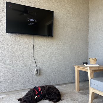 Oso Spotless Drywall And Remodeling - Wall mounted TV (1 of 2) - Drywall Installation & Repair Near Me Oso Spotless Drywall And Remodeling - Wall mounted TV (1 of 2) - Drywall Installation & Repair Near Me