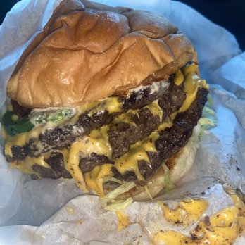 Burger Stop - Flat tire with jalapeños and avocado - Burgers Near Me - Layton, Utah