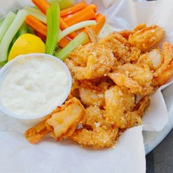 Three Dollar Cafe - Garlic parmesan shrimp