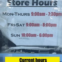 Parker Beauty - Current store hours. I took this pic of the hours posted on their door and confirmed this is accurate.