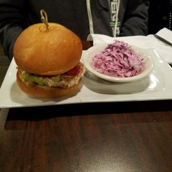 Tiff's Grill & Ale House - Turkey burger with Cole slaw - American Near Me - Morris Plains, New Jersey Tiff's Grill & Ale House - Turkey burger with Cole slaw - American Near Me - Morris Plains, New Jersey