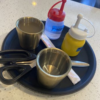 Naju Myunok - the quintessential mustard, vinegar, hot beef broth tray - Korean Near Me - Duluth, Georgia Naju Myunok - the quintessential mustard, vinegar, hot beef broth tray - Korean Near Me - Duluth, Georgia