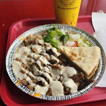 The Halal Guys - Chicken and Gyro Platter - Halal Near Me - Ashburn, Virginia